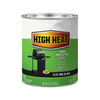 7778502 High Heat Brush Protective Enamel Paint, Quart, for BBQ Grills, Firepits, Wood Stove, Flat BBQ Black