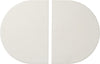 Ceramic Heat Reflector Plate for Primo Oval XL 400 Grill, 324 Heat Deflectors Pizza Stone, Primo G 420 Smoking Stone Grill Parts
