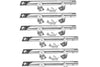 6Pcs Burner Tubes Kit fits for Royal Oak BB10863A, BB10837A Gas Grills
