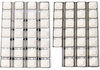 S9255A(1-Pack) S9256A(1-Pack) Stainless Steel Heat Plate Tents Deflectors and Ceramic Briquettes (54-Pack) Replacement for Dynasty DBQ30F