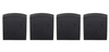 Replacement Rubber Cushions Silicone Cover protective Case for Big Green Egg Rolling Cart Nest, Set of 4