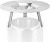 Heat Deflector for Solo Stove Bonfire, 304 Stainless Steel Portable Heat Diffuser with Handle&Stand Accessory for 19.5" Other Fire Pits