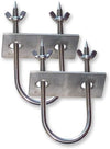 2 Pack Stainless Rotisserie Fork U-Bolt 5.5 Inches Long Meat Trussing Accessories Rotisserie Parts for Whole BBQ Pig, Hog, Lamb and Turkey