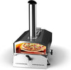 Wood Pellet 12” Pizza Oven with 360° Rotate Pizza Stone, Outdoor Wood Fired Pizza Oven for Outside Backyard, Camping, Picnics, Patio