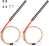 2 Pack Hot Rod Ignitor Kit for Traeger, Pit Boss and Camp Chef Wood Pellet Smoker Grills, Upgraded Pellet Grill Igniter/Hot Rod Replacement, 200W 120V