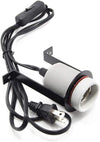 Reptile Ceramic Heat Lamp Holder Pet Heater Bracket for Heat Lamp Bulb 300W (Lamp Bulb Not Included)