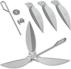 7444 Silver Cleaning System Kit for Weber Kettle 22.5 inch One-Touch BBQ Charcoal Grill, fits Weber 90993, 3617, 7409, 78911