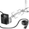 Universal Rotisserie Grill Kit for Most Grills, with 120V 4W Motor, 28" Spit Rod, 2 x 4 Forks, Complete Holders and Fixing Screws