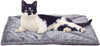 ThermaNAP Self-Warming Cat Bed for Indoor Cats & Small Dogs, Washable & Reflects Body Heat, Quilted Faux Fur Reflective Bed Mat, Gray, Small
