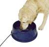 Thermal-Bowl Heated Water Bowl for Outdoor Cats, Dogs, Chickens, Rabbits, Bird Bath, Livestock Thermal-Bowl, 96 Ounces