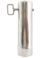 Stainless Steel Tent Stove Chimney Pipe Kit Single Wall, Spark Arrestor, Rain Caps, 2.36 Inch/6cm Chimney Pipes for Camping Stove, Damper pipe
