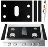 Stove Burner Covers, DIY Gas Stove Protectors for Samsung LG Gas Range, Reusable Covers, Non-Stick Stove Liner, Stove Guard Fast Clean Liners