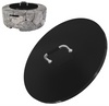 28" Universal Fire Pit Metal Cover for Round Patio Firepit, Snuffer Lid, Round Fire Pit Insert Lid with 2 Handles Rust Resistant Coated Steel