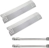 Repair kit Replacement for Kitchen Aid 2-3 Burner 720-0819, 720-0787D Gas Grill, Stainless Steel Grill Burners Tube, Heat Plate Tent Shield