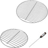 Grates, Thermometer Set for 14 Inch Smokey Joe/Smokey Joe Silver and Gold and Tuck-n-Carry Grills