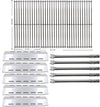 Repair kit for Ducane 30400043, 30457501, 30558501, 30458501 Gas Grills, Burner Tube, Heat Plates Tent Sheild, Cooking Grid Grates