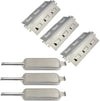 Repair Kit Burners, Heat Plates for 2 Burner Kenmore Grill, 415.162090, 415.162110, 463350505, 463350506 Model